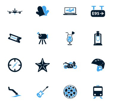 seyahat simgeleri ayarlandı