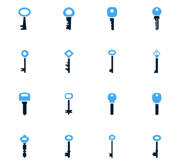 Lock and Key icons set — Stock Vector