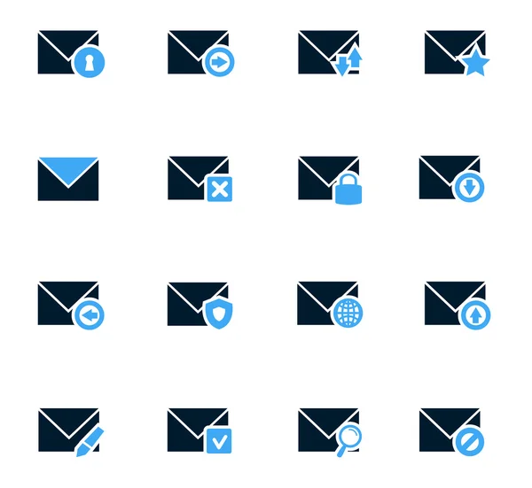 Ensemble d'icônes Mail et enveloppe — Image vectorielle