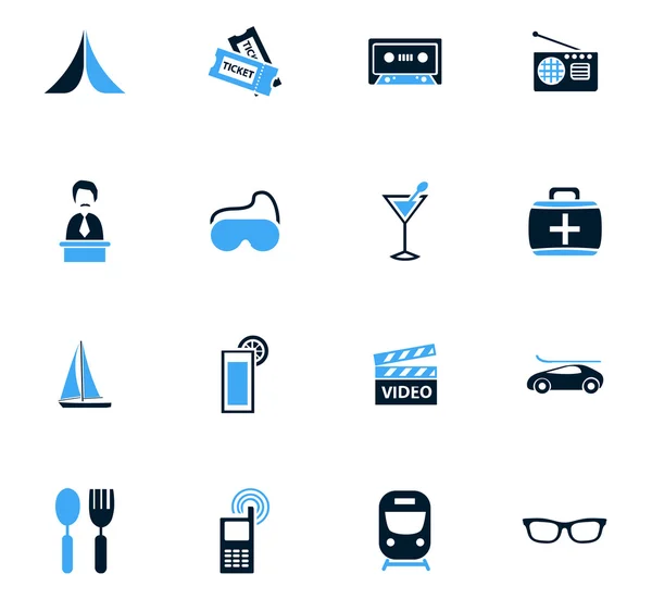 Travel icons set — Stock Vector