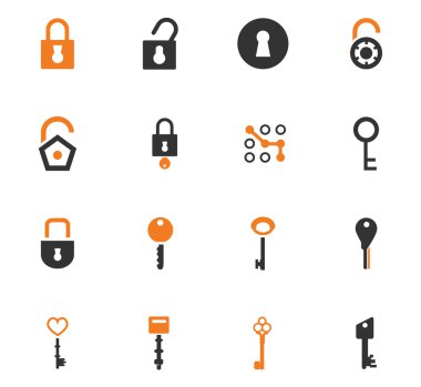 Kilit Icons set