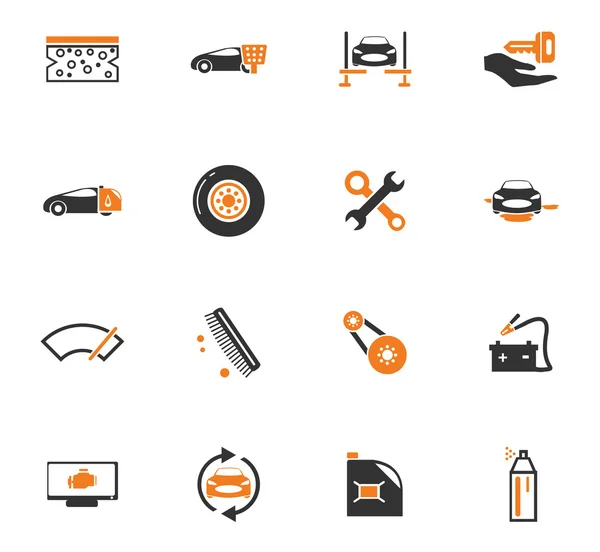 Tienda de coches iconos conjunto — Vector de stock