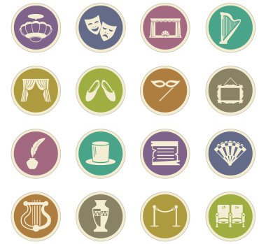 Tiyatro Icons set