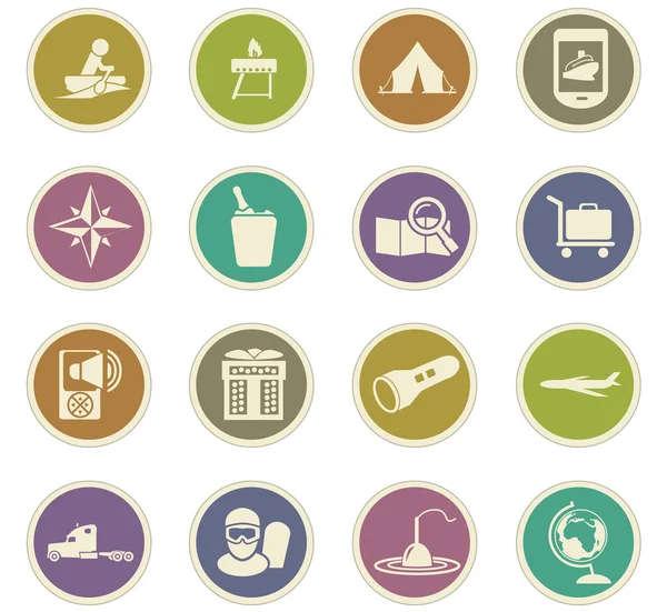 seyahat simgeleri ayarlandı