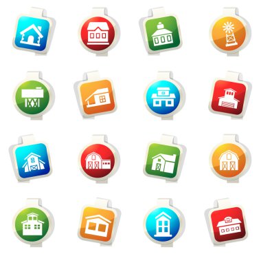 Icon set bina çiftlik