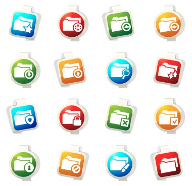 Klasörleri Icons set