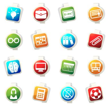 okul Icons set
