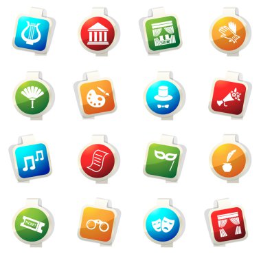 Tiyatro Icons set