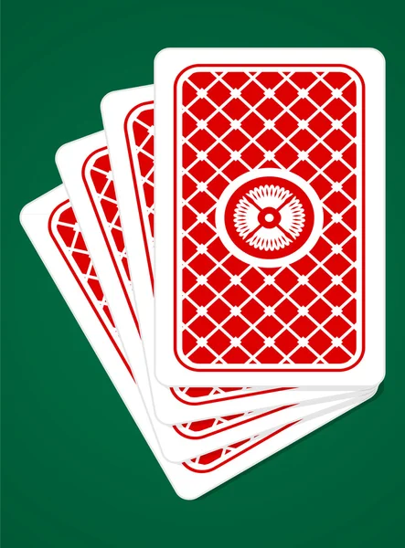 Spielkarten Rückseite — Stockvektor