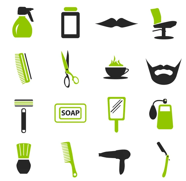 Conjunto de iconos de barbería — Vector de stock