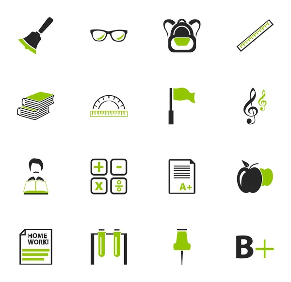 School Icons set — Stock Vector