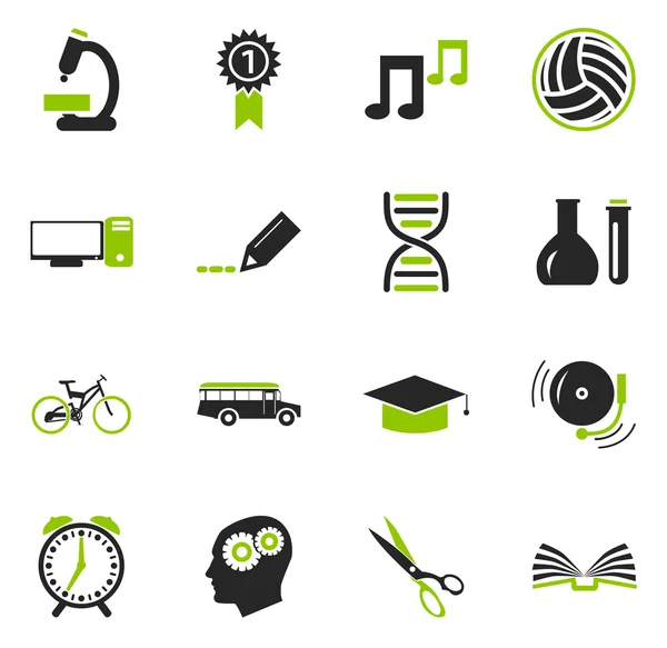 School Icons set — Stock Vector