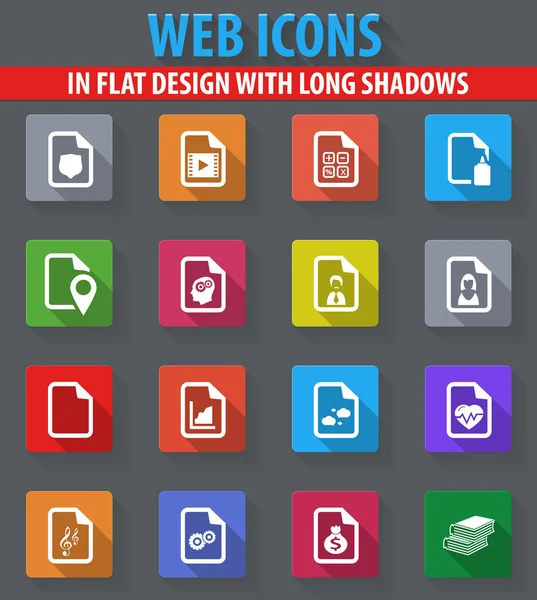 Documentos Conjunto de iconos — Archivo Imágenes Vectoriales