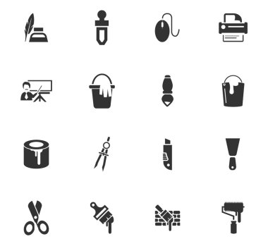 sanat araçları Icons set