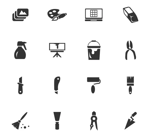 Conjunto de ícones de ferramentas de arte —  Vetores de Stock