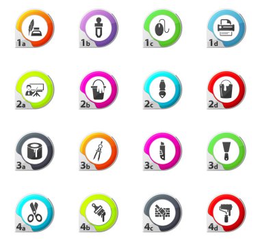 sanat araçları Icons set