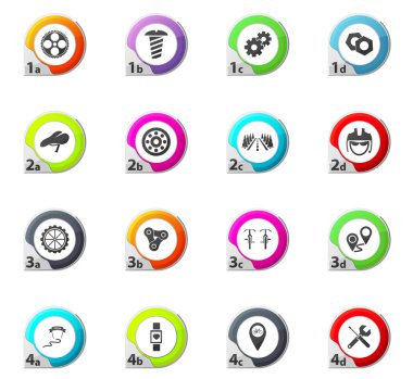 Bisiklet Icons set
