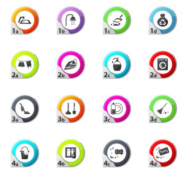 Temizlik şirket Icons set