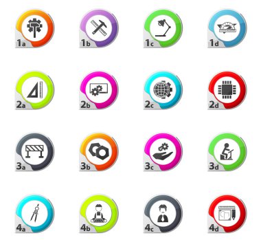 Mühendislik Icons set