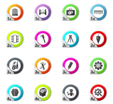 Mühendislik Icons set