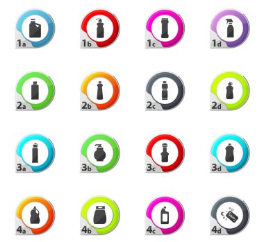 Ev Kimyasalları Icons set