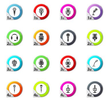 mikrofon Icons set
