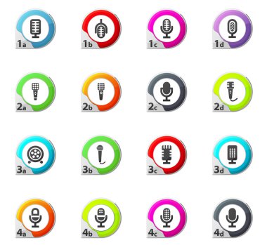 mikrofon Icons set