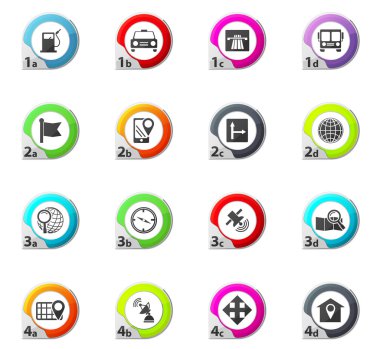 navigasyon simge seti