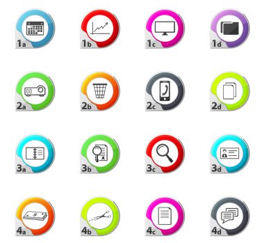 iş ve yazıhane Icons set