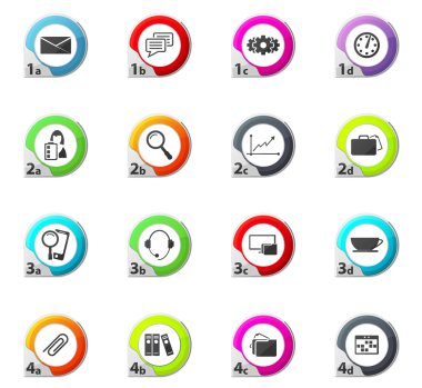 ofis ve iş Icons set