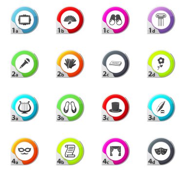 Tiyatro Icons set