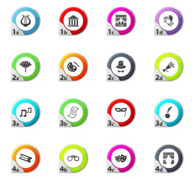 Tiyatro Icons set