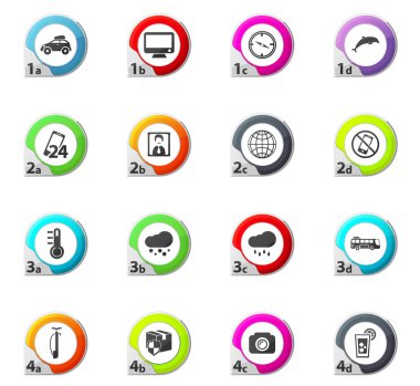 seyahat simgeleri ayarlandı