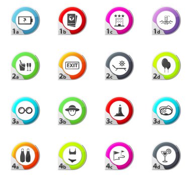 seyahat simgeleri ayarlandı