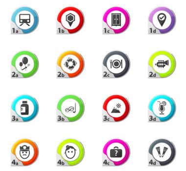 seyahat simgeleri ayarlandı