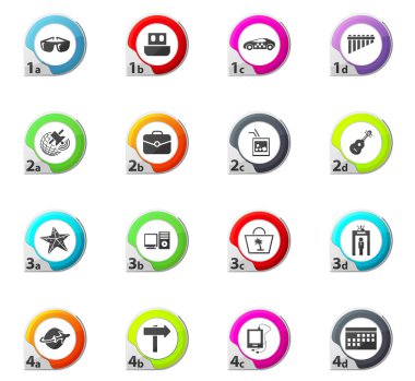 seyahat simgeleri ayarlandı