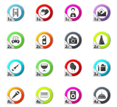 Düğün Icons set