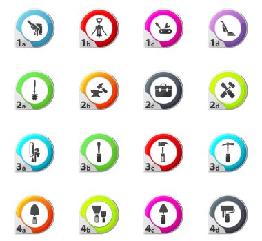 İş araçları Icons set