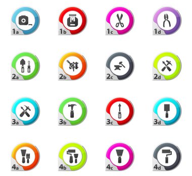 İş araçları Icons set