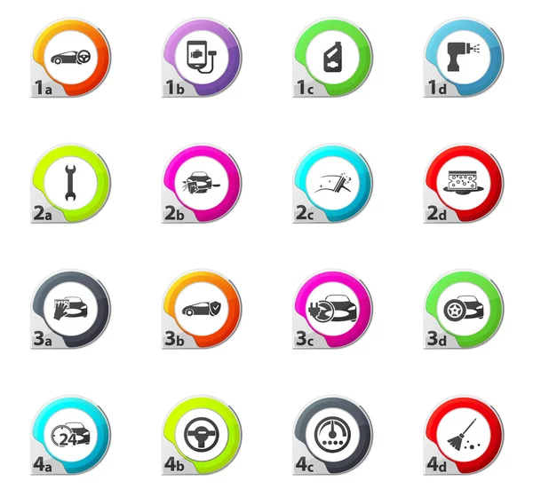 Araba Dükkanı Icons set