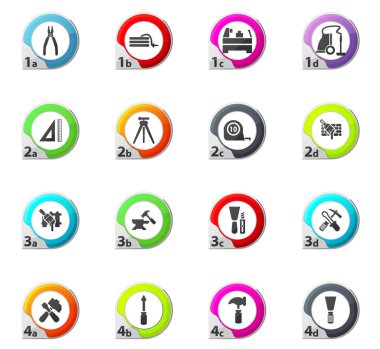 İş araçları Icons set
