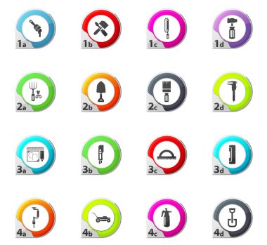 İş araçları Icons set