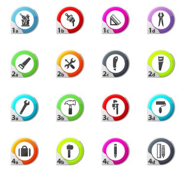 İş araçları Icons set