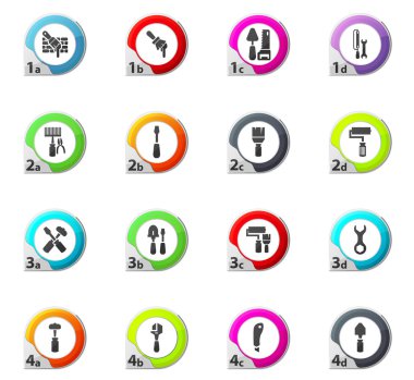 İş araçları Icons set