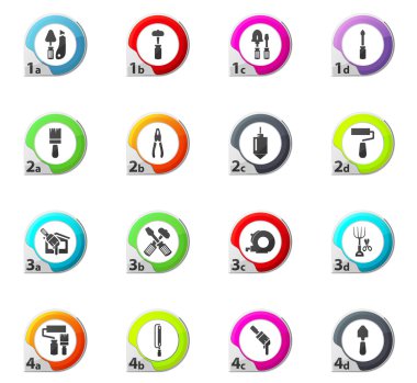 İş araçları Icons set