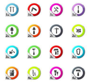 İş araçları Icons set