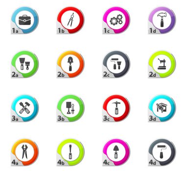 İş araçları Icons set