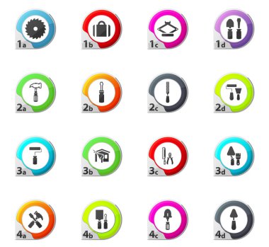 İş araçları Icons set