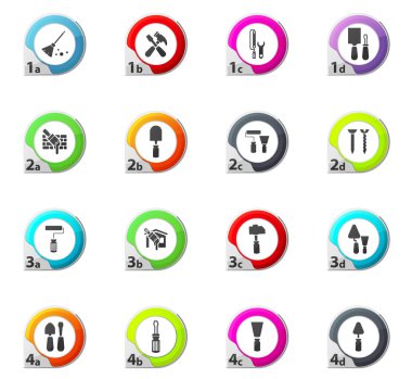 İş araçları Icons set