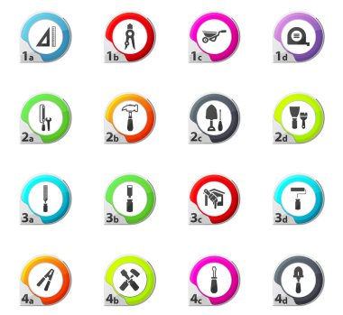 İş araçları Icons set